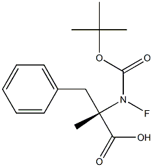 Boc-Alpha-Methyl-D-fluorophenylalanine Struktur