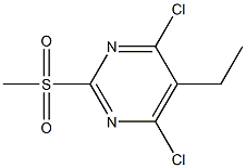 2-Methylsulfonyl-4,6-dichloro-5-ethylpyriMidine Struktur