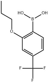 2-Propoxy-4-(trifluoromethyl)phenylboronic acid Struktur