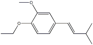 1-Ethoxy-2-methoxy-4-[(1E)-3-methylbut-1-en-1- yl]benzene Struktur