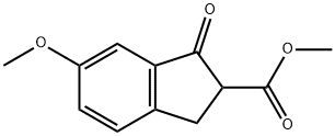 Methyl 6-(benzyloxy)-1-oxo-2,3-dihydro-1H-indene-2-carboxylate Struktur