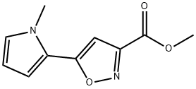 Methyl 5-(1-Methyl-2-pyrrolyl)isoxazole-3-carboxylate Struktur