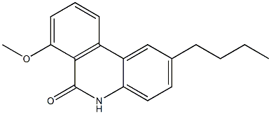 2-butyl-7-Methoxyphenanthridin-6(5H)-one Structure