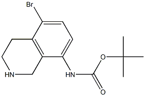 N-Boc-5-broMo-1,2,3,4-tetrahydroisoquinolin-8-aMine Struktur