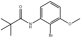 N-(2-broMo-3-Methoxyphenyl)pivalaMide Struktur