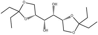 (1S,2S)-1,2-bis((R)-2,2-diethyl-1,3-dioxolan-4-yl)ethane-1,2-diol Struktur