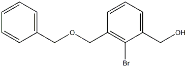 (3-(benzyloxyMethyl)-2-broMophenyl)Methanol Struktur