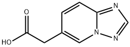 2-([1,2,4]triazolo[1,5-a]pyridin-6-yl)acetic acid Struktur