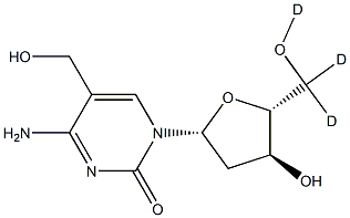 5-(HydroxyMethyl)deoxycytidine-d3 Struktur