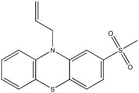 N-(2-Propenyl)-2-Methylsulfonyl-phenothiazine Struktur