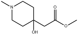 Methyl 2-(4-hydroxy-1-Methylpiperidin-4-yl)acetate Struktur