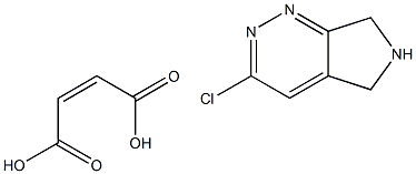 3-Chloro-6,7-dihydro-5H-pyrrolo[3,4-c]pyridazine Maleate Struktur