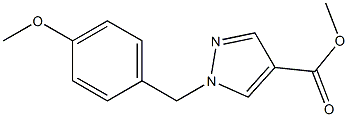 Methyl 1-(4-Methoxybenzyl)-1H-pyrazole-4-carboxylate Struktur