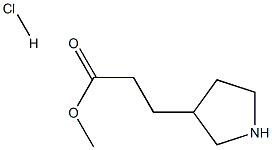 Methyl 3-(pyrrolidin-3-yl)propanoate hydrochloride Struktur