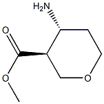 2H-Pyran-3-carboxylicacid,4-aMinotetrahydro-,Methylester,(3S,4R) Struktur