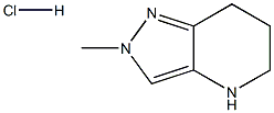 2-Methyl-4,5,6,7-tetrahydro-2H-pyrazolo[4,3-b]pyridine hydrochloride Struktur