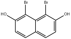 1,8-dibroMonaphthalene-2,7-diol Struktur