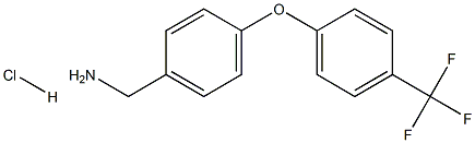 4-[4-(TRIFLUOROMETHYL)PHENOXY]BENZYLAMINE HCL Struktur