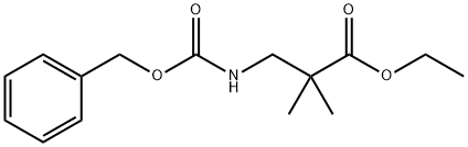 ETHYL N-CBZ-3-AMINO-2,2-DIMETHYLPROPANOATE Struktur