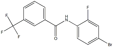 N-(4-bromo-2-fluorophenyl)-3-(trifluoromethyl)benzamide Struktur