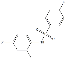 N-(4-bromo-2-methylphenyl)-4-methoxybenzenesulfonamide Struktur