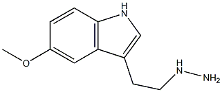 3-(2-hydrazinylethyl)-5-methoxy-1H-indole Struktur