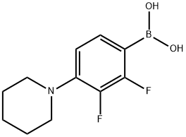 2,3-Difluoro-4-piperidinophenylboronic acid Struktur