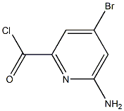 6-aMino-4-broMopicolinoyl chloride Struktur