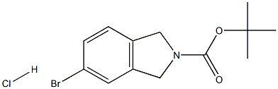 N-BOC-5-BROMO-2,3-DIHYDRO-1H-ISOINDOLE HYDROCHLORIDE Struktur