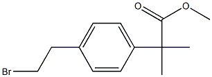 Methyl 2-(4-(2-broMoethyl)phenyl)-2-Methylpropanoate Struktur