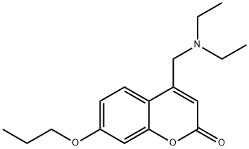 4-(N,N-Diethylaminomethyl)-7-propoxycoumarin Struktur