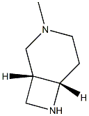 (1R,6S)-3-Methyl-3,7-diazabicyclo[4.2.0]octane Struktur