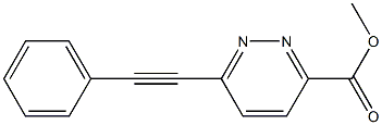 Methyl 6-(phenylethynyl)pyridazine-3-carboxylate Struktur