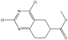 Methyl 2,4-dichloro-5,6,7,8-tetrahydroquinazoline-6-carboxylate Struktur