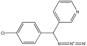 3-(azido(4-chlorophenyl)Methyl)pyridine Struktur