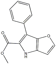 Methyl 6-phenyl-4H-furo[3,2-b]pyrrole-5-carboxylate Struktur