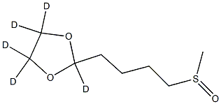 2-[4-(Methylsulfinyl)butyl]-1,3-dioxolane-d5 Struktur