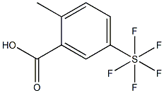 2-Methyl-5-(pentafluorothio)benzoic acid, 97% Struktur