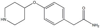 2-[4-(4-PIPERIDINYLOXY)PHENYL]ACETAMIDE Struktur