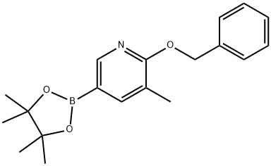 2-(benzyloxy)-3-Methyl-5-(4,4,5,5-tetraMethyl-1,3,2-dioxaborolan-2-yl)pyridine Struktur