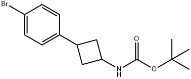 N-Boc-3-(4-broMophenyl)cyclobutanaMine Struktur