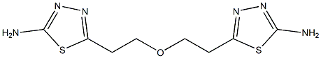 5-[2-[2-(5-azanyl-1,3,4-thiadiazol-2-yl)ethoxy]ethyl]-1,3,4-thiadiazol-2-aMine Struktur