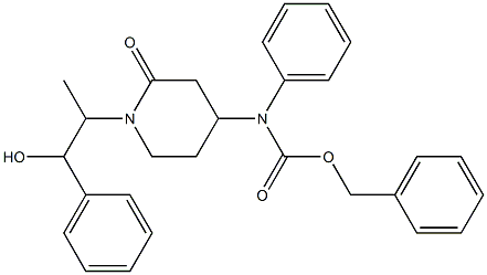 2-(4-N-Cbz-phenylaMino-2-oxo-piperidin-1-yl)-1-Phenylpropanol Struktur