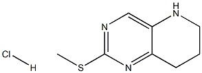 2-(Methylthio)-5,6,7,8-tetrahydropyrido[3,2-d]pyriMidine Hydrochloride Struktur