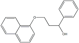 3-(Naphthalen-1-yloxy)-1-phenyl-propan-1-ol Struktur