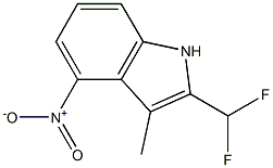 2-(DifluoroMethyl)-3-Methyl-4-nitro-1H-indole Struktur