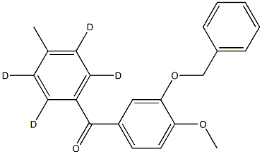 (3-Benzyloxy-4-Methoxyphenyl)(4-Methylphenyl)-Methanone-d4 Struktur