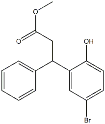 Methyl 3-(5-broMo-2-hydroxyphenyl)-3-phenylpropanoate Struktur