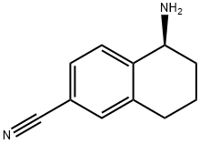 (S)-5-aMino-5,6,7,8-tetrahydronaphthalene-2-carbonitrile hydrochloride Struktur