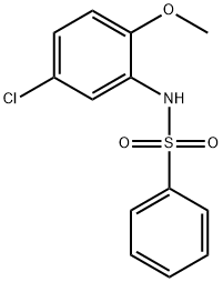 N-(5-Chloro-2-Methoxyphenyl)benzenesulfonaMide, 97% Struktur